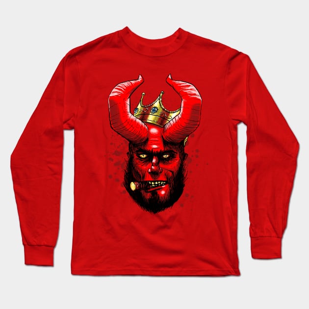 Notorious Red Long Sleeve T-Shirt by Krobilad